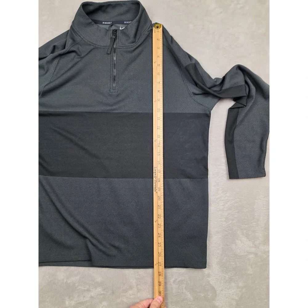 Nike Vapor Golf 1/4 Zip Pullover Mens Large Gray Dri-Fit Colorblock CU9828-010